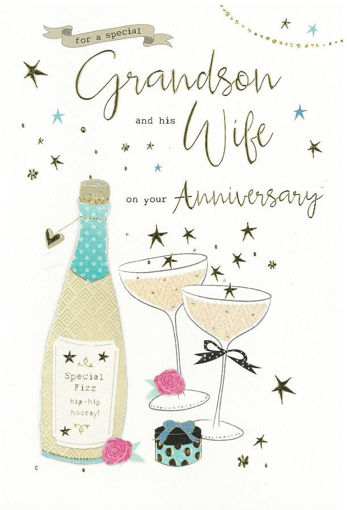 Picture of GRANDSON AND WIFE ANNIVERSARY CARD